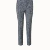 AKRIS Checked Wool Double-Face Slim Pants