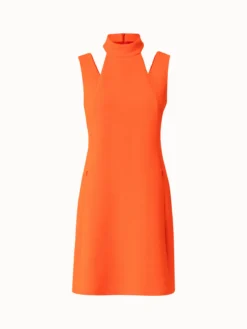 AKRIS Wool Crêpe Double-Face Dress