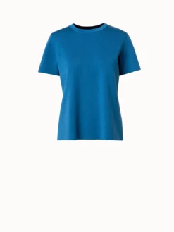 AKRIS Reversible Wool Silk Stretch Double-Face Knit Top -AKRIS Sales Store 770012