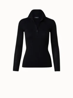 AKRIS Cashmere Silk Rib Knit Pullover -AKRIS Sales Store 770030