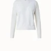 AKRIS Silk Cotton Stretch Knit Pullover