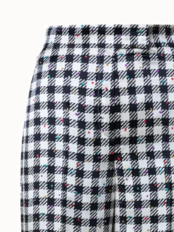 AKRIS Silk Satin Wide Leg Pants With Tweed Check Print -AKRIS Sales Store 770664 14f0de22 fedf 4c09 b79f 3e25b63106ee