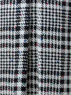 AKRIS Silk Satin Shirt Dress With Tweed Check Print -AKRIS Sales Store 770806 70176654 b1c4 4f91 a4c4 81601ab7f4c6