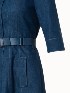 AKRIS Stretch Denim Midi Dress -AKRIS Sales Store 770829