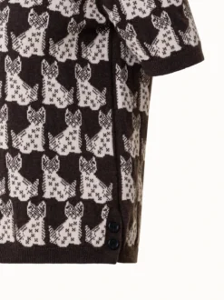 AKRIS Cashmere Cotton Emma Jacquard Knit Pullover -AKRIS Sales Store 770987