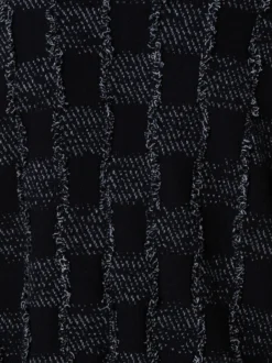 AKRIS Cashmere Cotton Square Fringe Jacquard Knit Cardigan -AKRIS Sales Store 771124