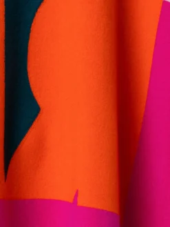 AKRIS Reversible Cashmere Knit Composed Letters Intarsia Double-Face Cape -AKRIS Sales Store 771140