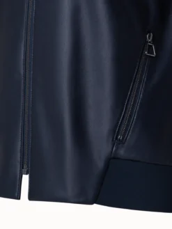 AKRIS Lambskin Leather Bomber Jacket -AKRIS Sales Store 771224