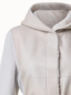 AKRIS Cashmere Knit And Shearling Coat -AKRIS Sales Store 771367