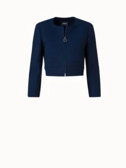 AKRIS Wool Crêpe Double-Face Short Jacket -AKRIS Sales Store 773449