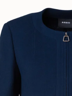 AKRIS Wool Crêpe Double-Face Short Jacket -AKRIS Sales Store 773451