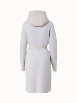 AKRIS Cashmere Knit And Shearling Coat -AKRIS Sales Store 793185