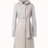 AKRIS Cashmere Knit And Shearling Coat