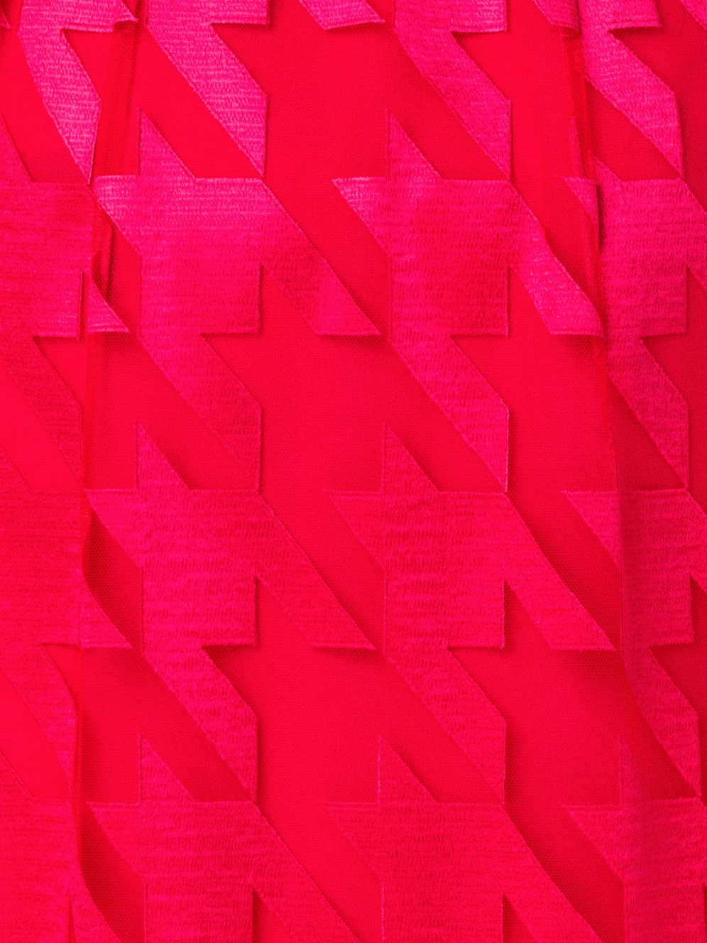 AKRIS Houndstooth Embroidery On Tulle Midi Dress 8 AKRIS Houndstooth Embroidery On Tulle Midi Dress - Image 8