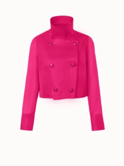 AKRIS Silk Organza Double-Breasted Short Jacket -AKRIS Sales Store 807170