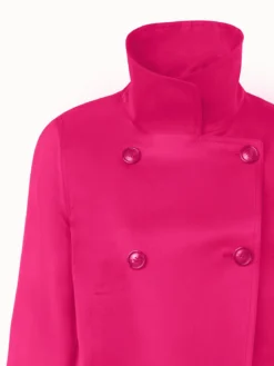 AKRIS Silk Organza Double-Breasted Short Jacket -AKRIS Sales Store 807171