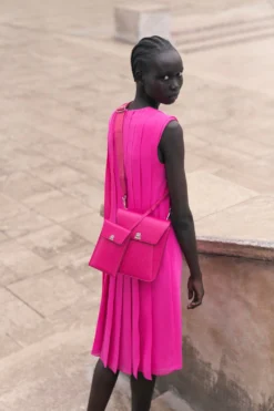 AKRIS Silk Georgette Pleated Dress -AKRIS Sales Store 820491