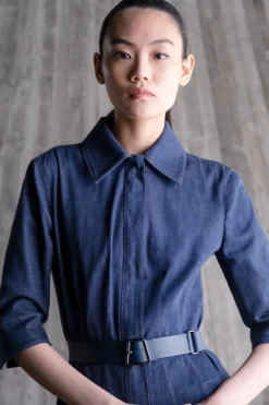 AKRIS Stretch Denim Midi Dress -AKRIS Sales Store 836565