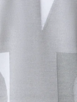 AKRIS Wool Silk Knit Composed Letters Intarsia Pullover -AKRIS Sales Store 851425