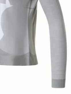 AKRIS Wool Silk Knit Composed Letters Intarsia Pullover -AKRIS Sales Store 851426