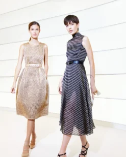 AKRIS Techno Embroidery On Foil A-Line Dress -AKRIS Sales Store Akris RE22 Editorial A57 4x5 a3075d87 c397 450c b614 1d26fd6200e3