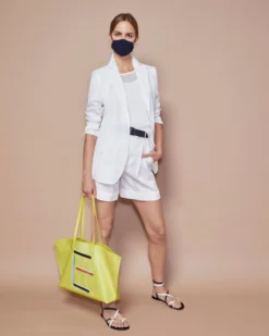 AKRIS Long Cotton Organza Striped Jacquard Jacket -AKRIS Sales Store Akris SS21 Styling Proposal A14 569a2272 77ce 4752 b009 add620851487