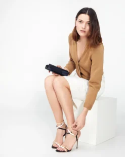 AKRIS Cropped Cotton Cardigan -AKRIS Sales Store Carry Over SS21 A20