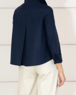 AKRIS Cropped Cashmere Double Face Jacket -AKRIS Sales Store RE20 21 carryovers A12 detail